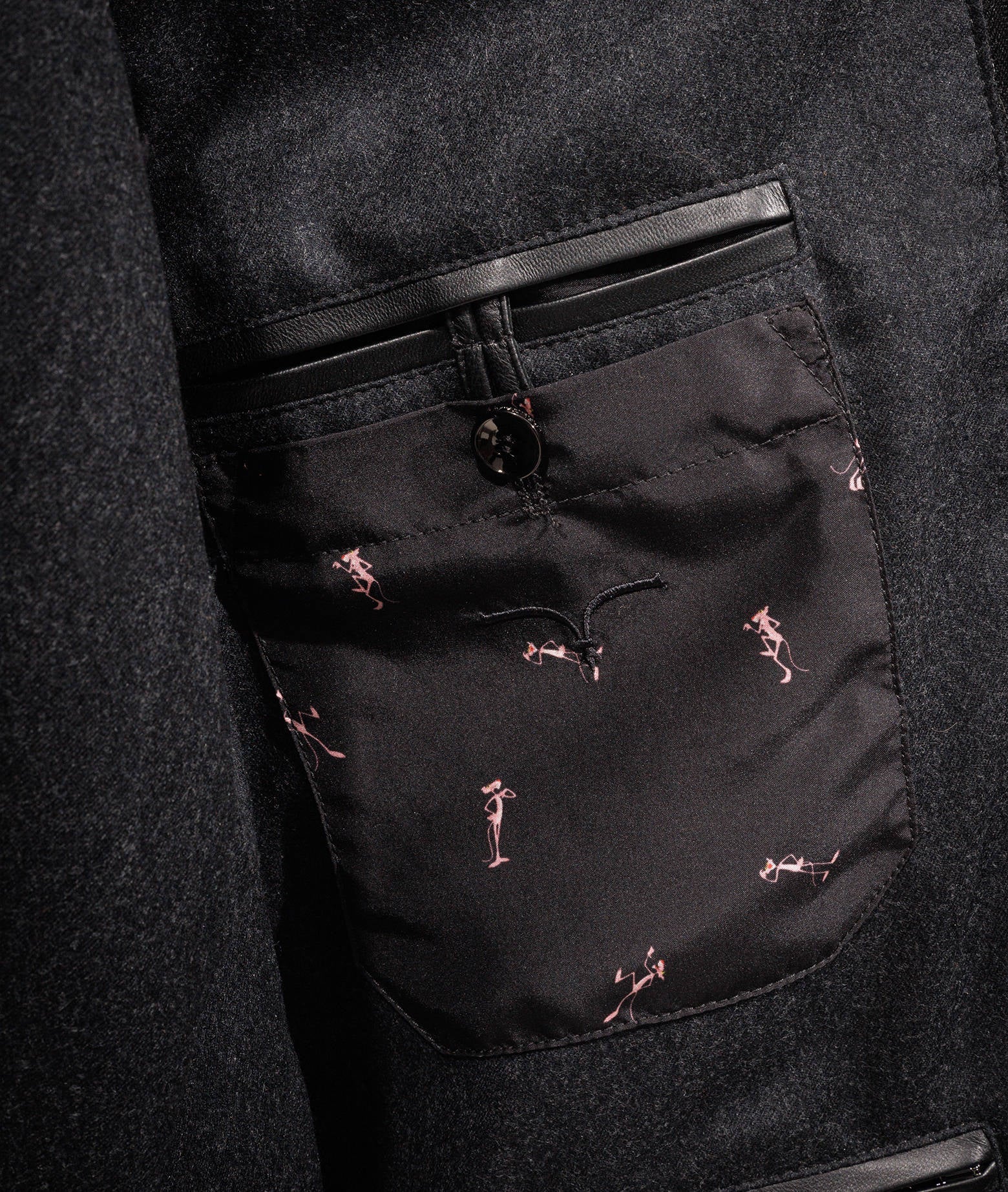 Pink Panther Down Jacket Black Sportwear Blouson