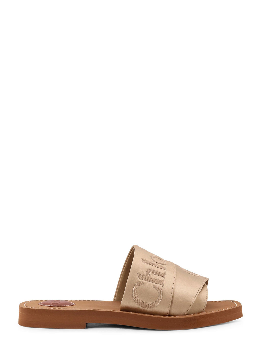 Chloè Sandals Light Sand Satin/gomma - 40