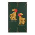 Twin Cheetahs in Jungle Green Accent Rug