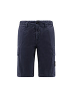 Stone Island Shorts Blue Cotone Elastan - 28