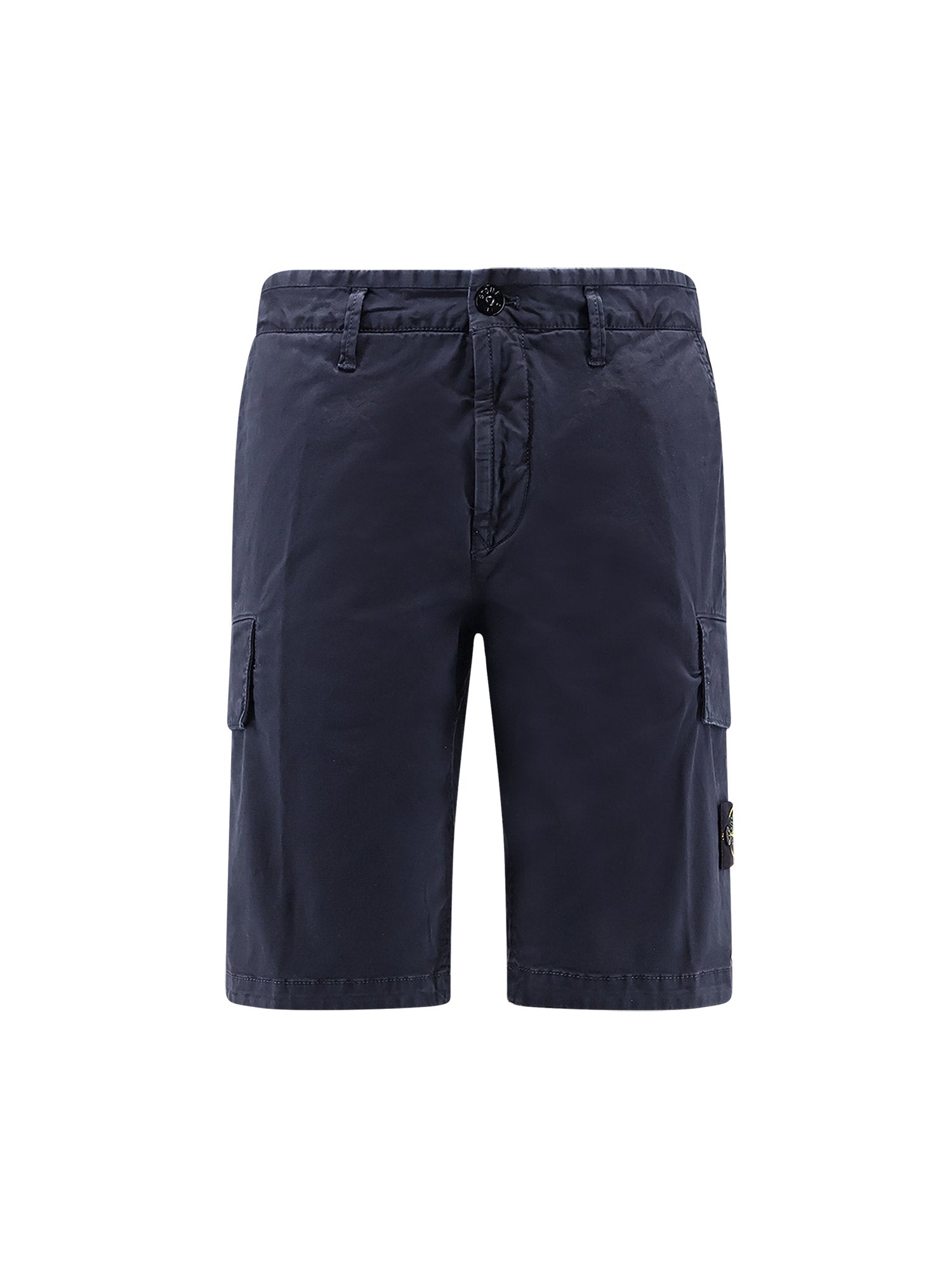 Stone Island Shorts Blue Cotone Elastan - 28