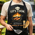 Delantal personalizado para adultos con el tema de la barbacoa y el nombre Cocina diaria Día del Padre Cumpleaños Regalo para papá Hombre