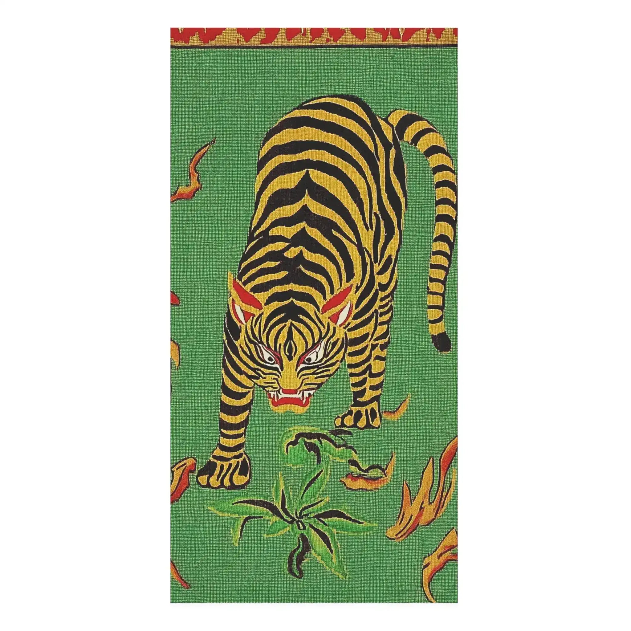Fierce Tiger Tapestry Bath Towel