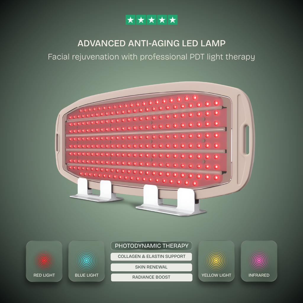 Lámpara LED Antiedad Avanzada - Tecnología Fotodinámica (PDT)