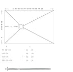 BATHME QUALSTONE Plato de Ducha Resina Blanco Ancho 90 cm