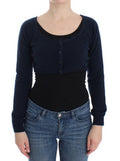 Women's Cashmere-Wool Blend Cardigan Blue