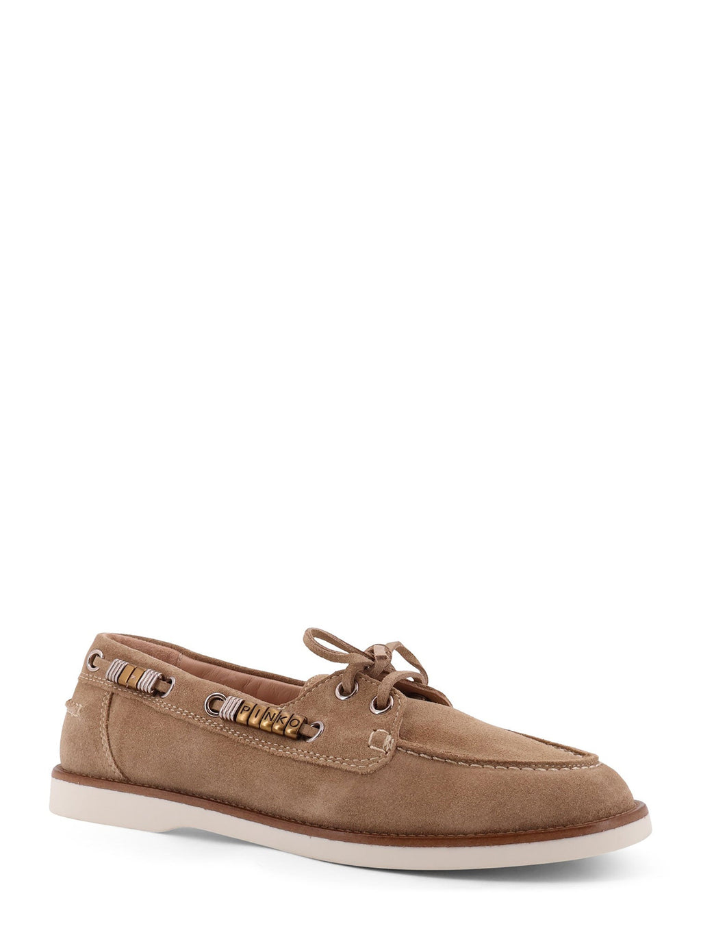 Pinko Flat shoes Beige Suede - 39