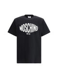 Moschino Camiseta con Logo Estampado — Negra