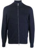 Brunello Cucinelli Fine-Knit Cashmere Cardigan — Navy