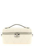 Tory Burch Charlie Top Handle Bag — cream
