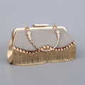 Sparkling Glitter Snap Closure Clutches & Bags With Crystal/ Rhinestone