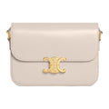 Celine Classique Triomphe Shoulder Bag — Beige