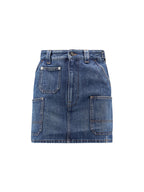Givenchy Skirts Medium Blue Cotone - 40