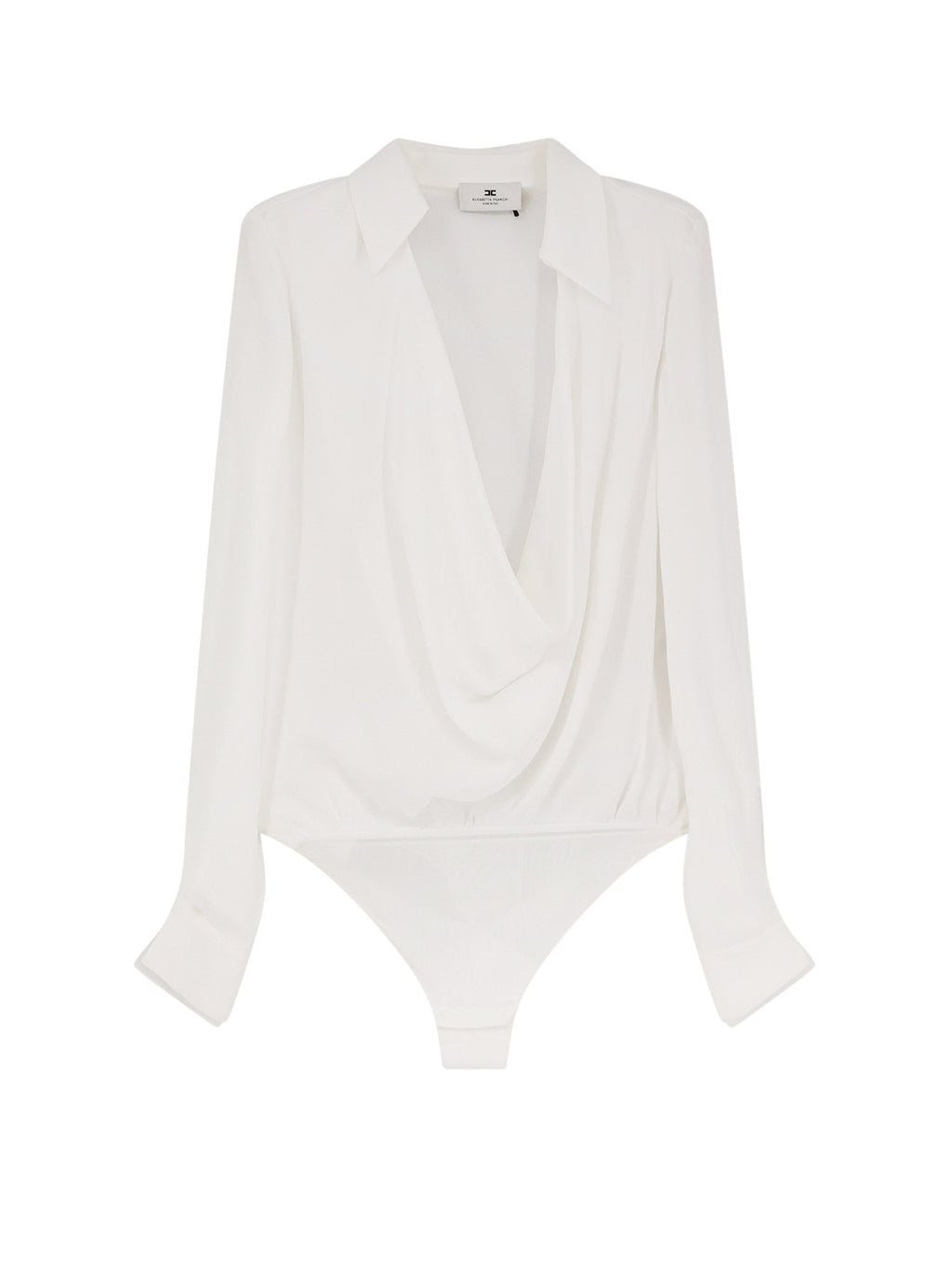 Elisabetta Franchi Shirts Ivory Viscosa - 44