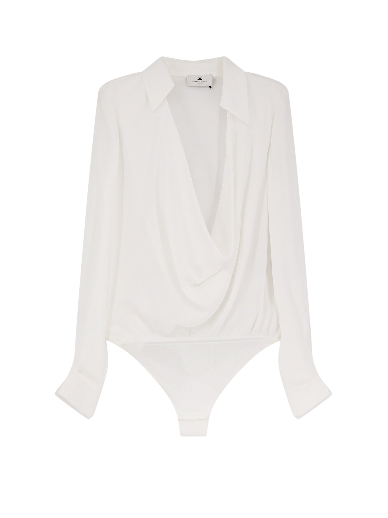 Elisabetta Franchi Shirts Ivory Viscosa - 44