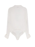 Elisabetta Franchi Shirts Ivory Viscosa - 44