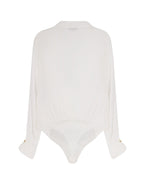 Elisabetta Franchi Shirts Ivory Viscosa - 44