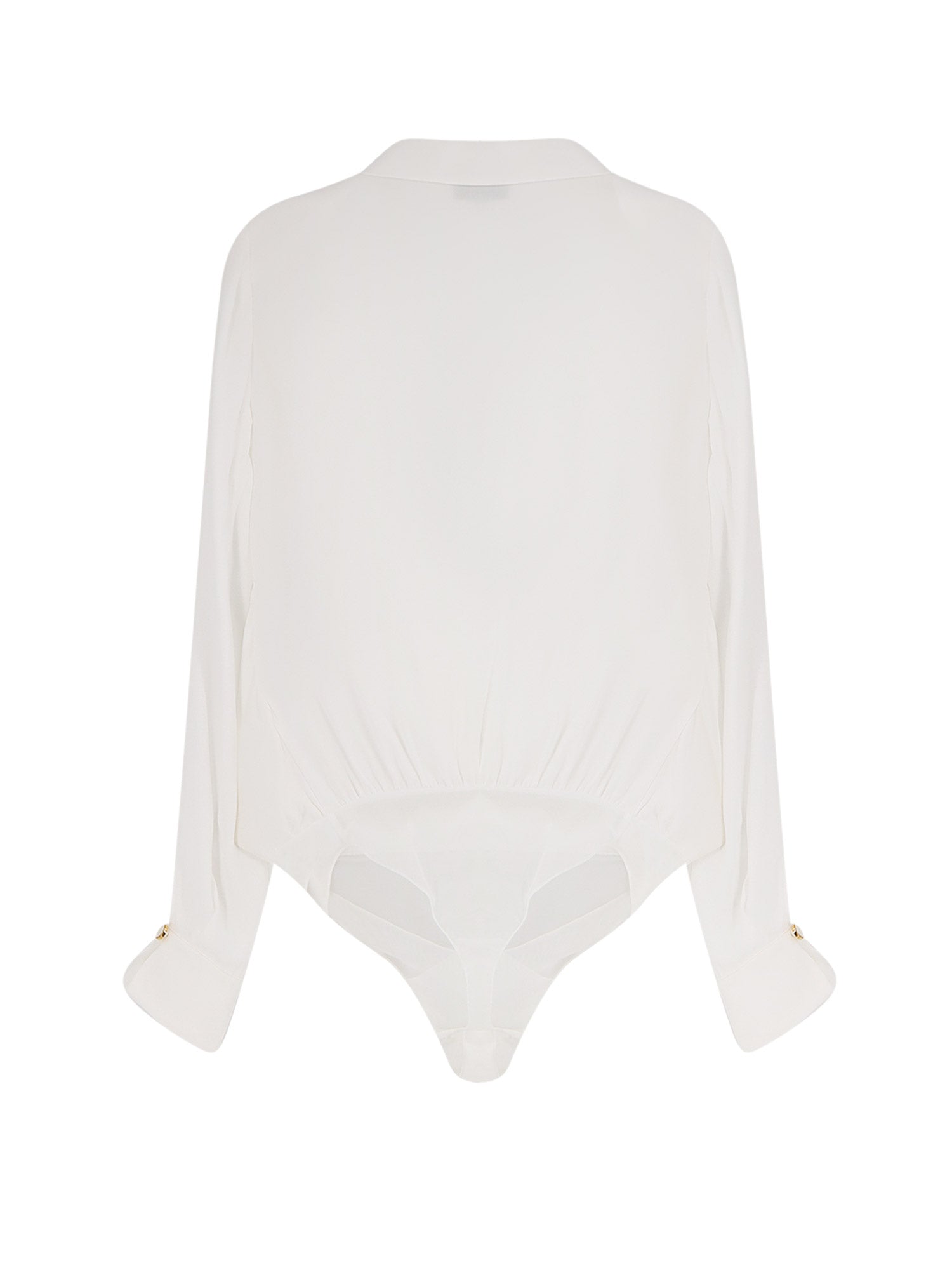 Elisabetta Franchi Shirts Ivory Viscosa - 44