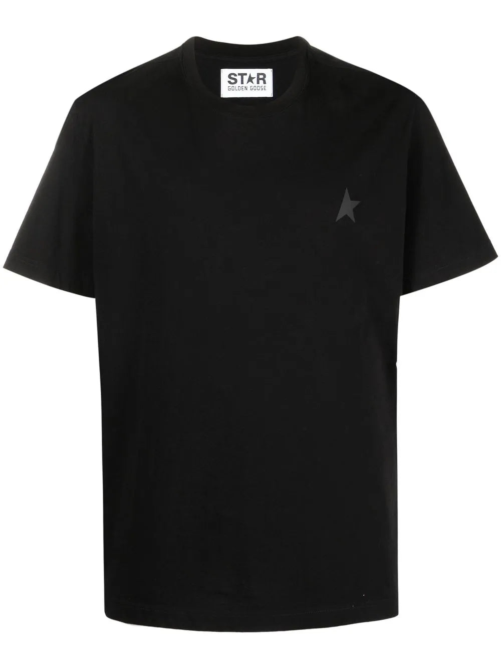 Golden Goose Star-Print Cotton T-Shirt — Black