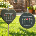 Personalizado 1-6 Nacimiento Flor Jardín Piedra con Nombre y Título Jardín Decoración Día de la Madre Cumpleaños Regalo para Mamá Abuela