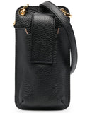 Eleventy Leather Phone Wallet Phone Wallet — Black