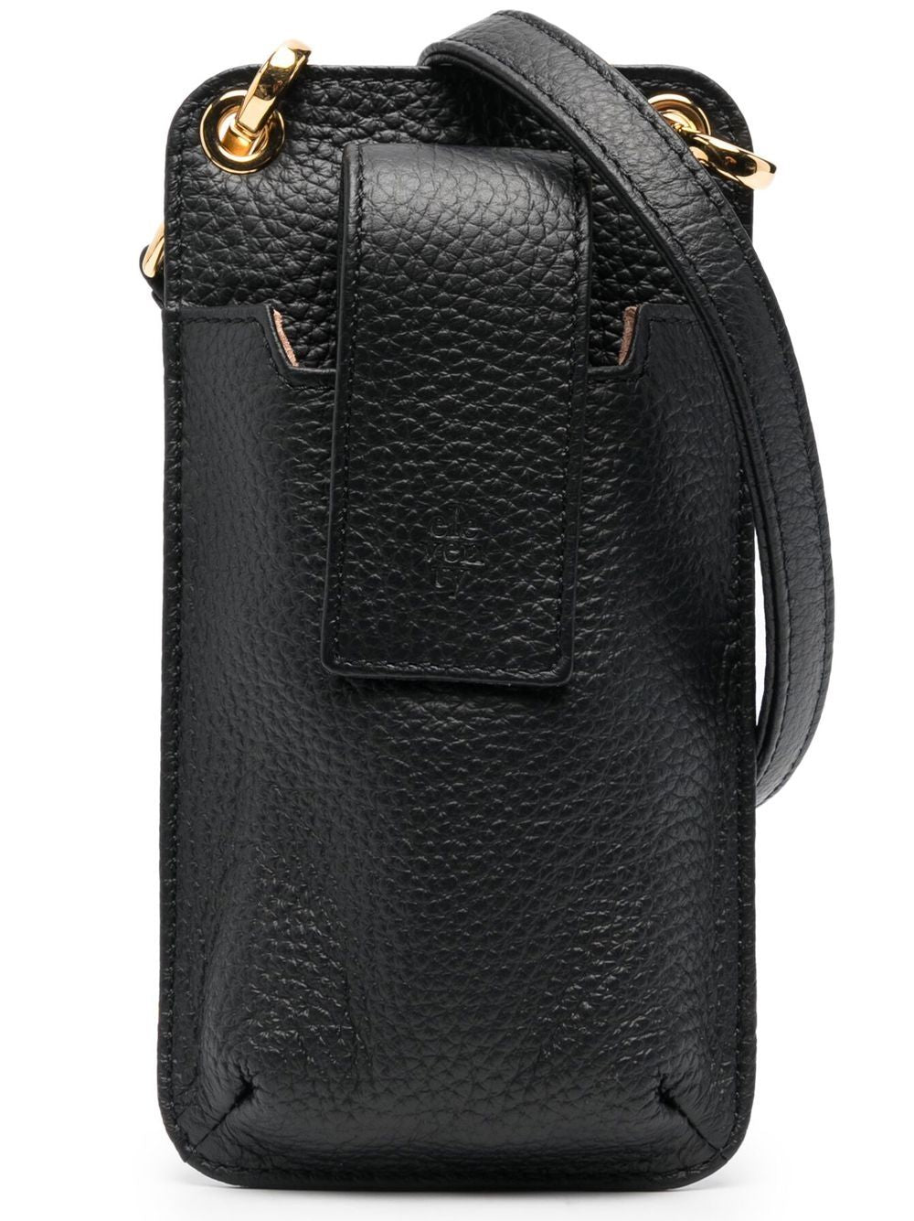 Eleventy Leather Phone Wallet Phone Wallet — Black