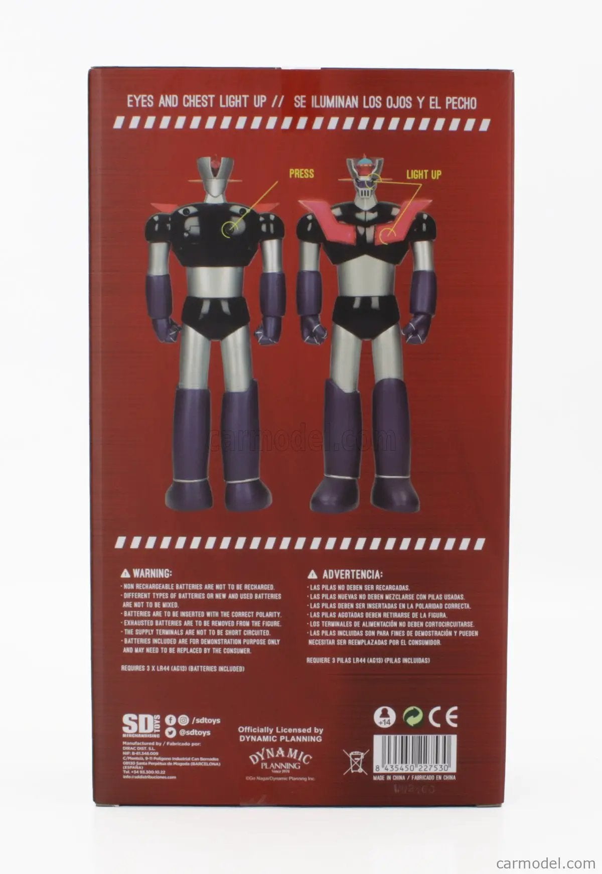 Mazinger Z Estatua con luz PVC Mazinger Z 30 cm