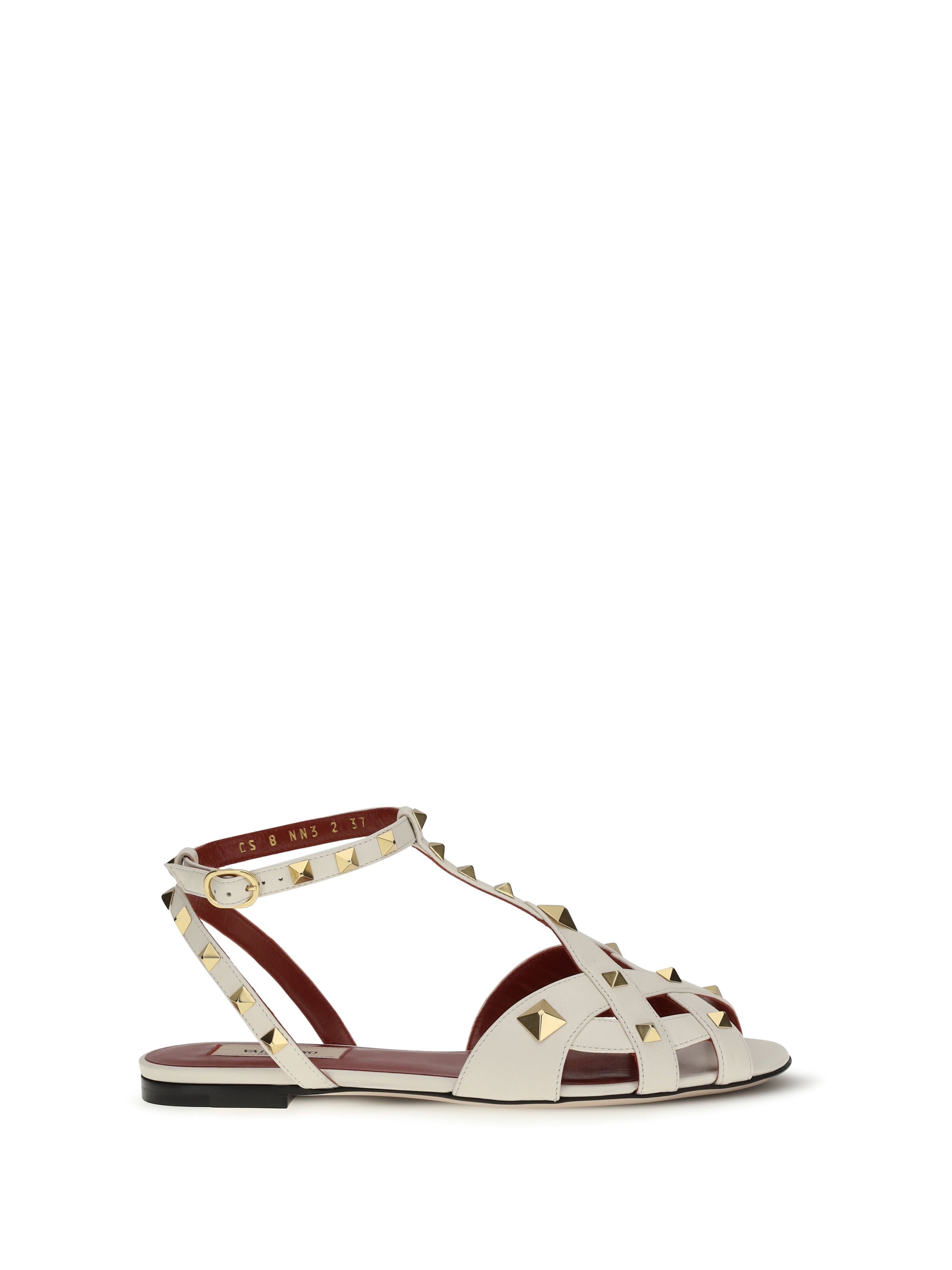 Valentino Garavani Studdy Sandal — Ivory