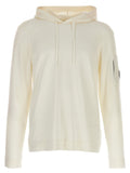 C.p. Company Sea Island Cotton Hoodie Sweatshirt — Cream