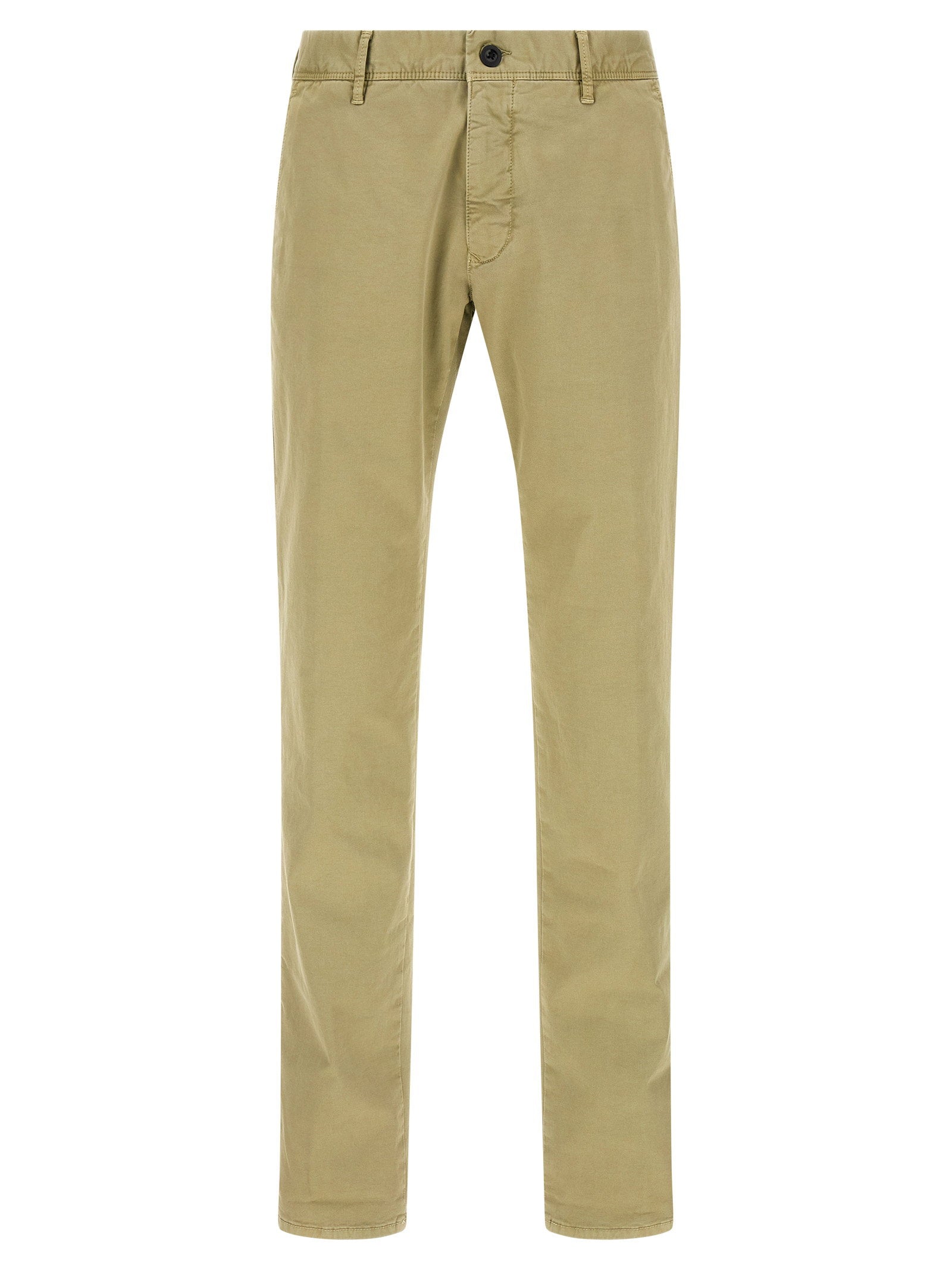Incotex Stretch Cotton Chinos — Khaki