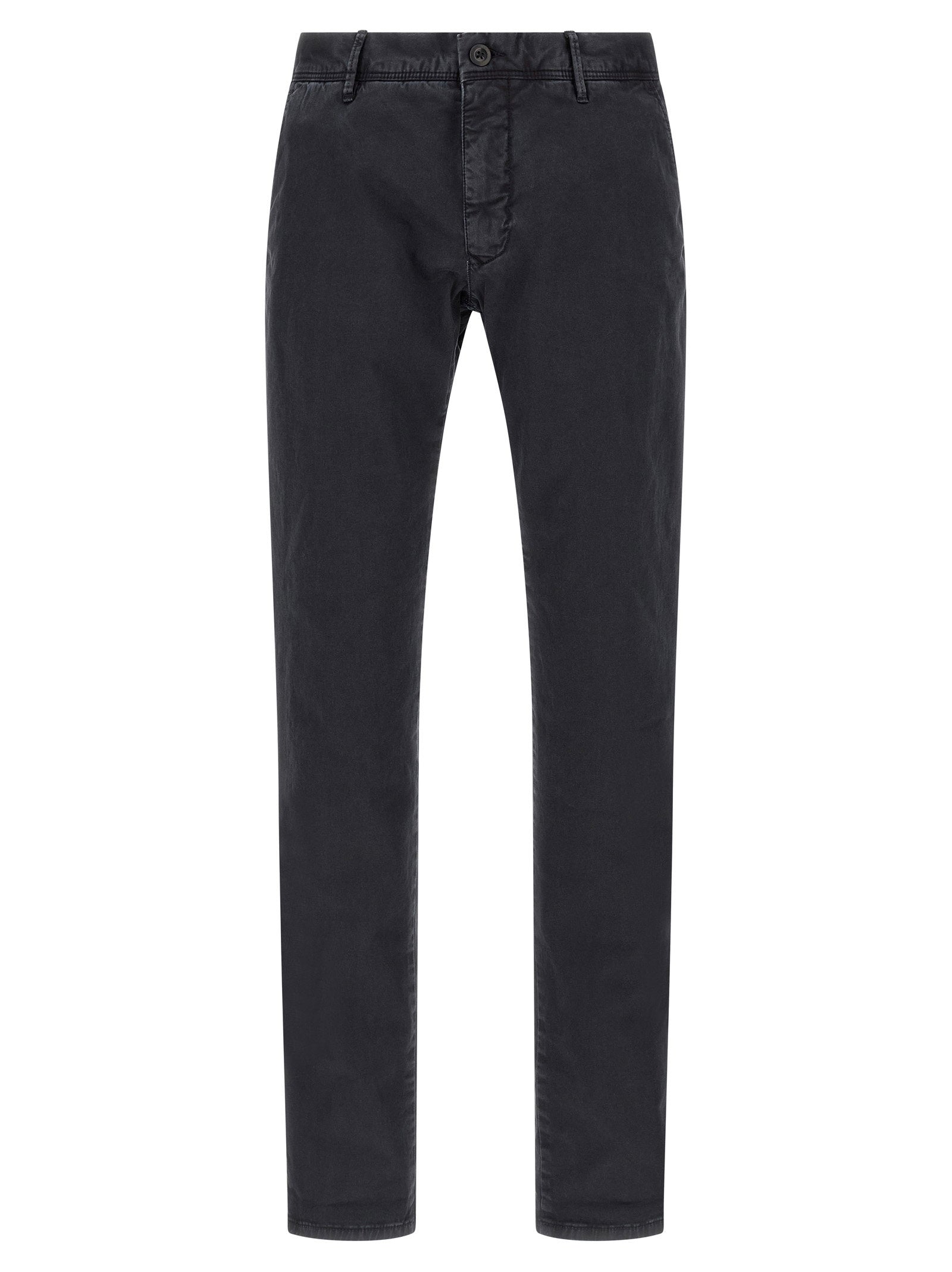 Incotex Stretch Cotton Trousers — Navy