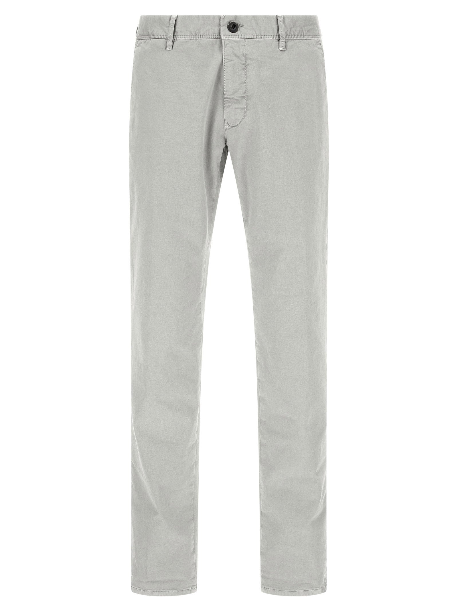 Incotex Stretch Cotton Trousers — light grey