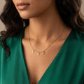 Collar de tres iniciales