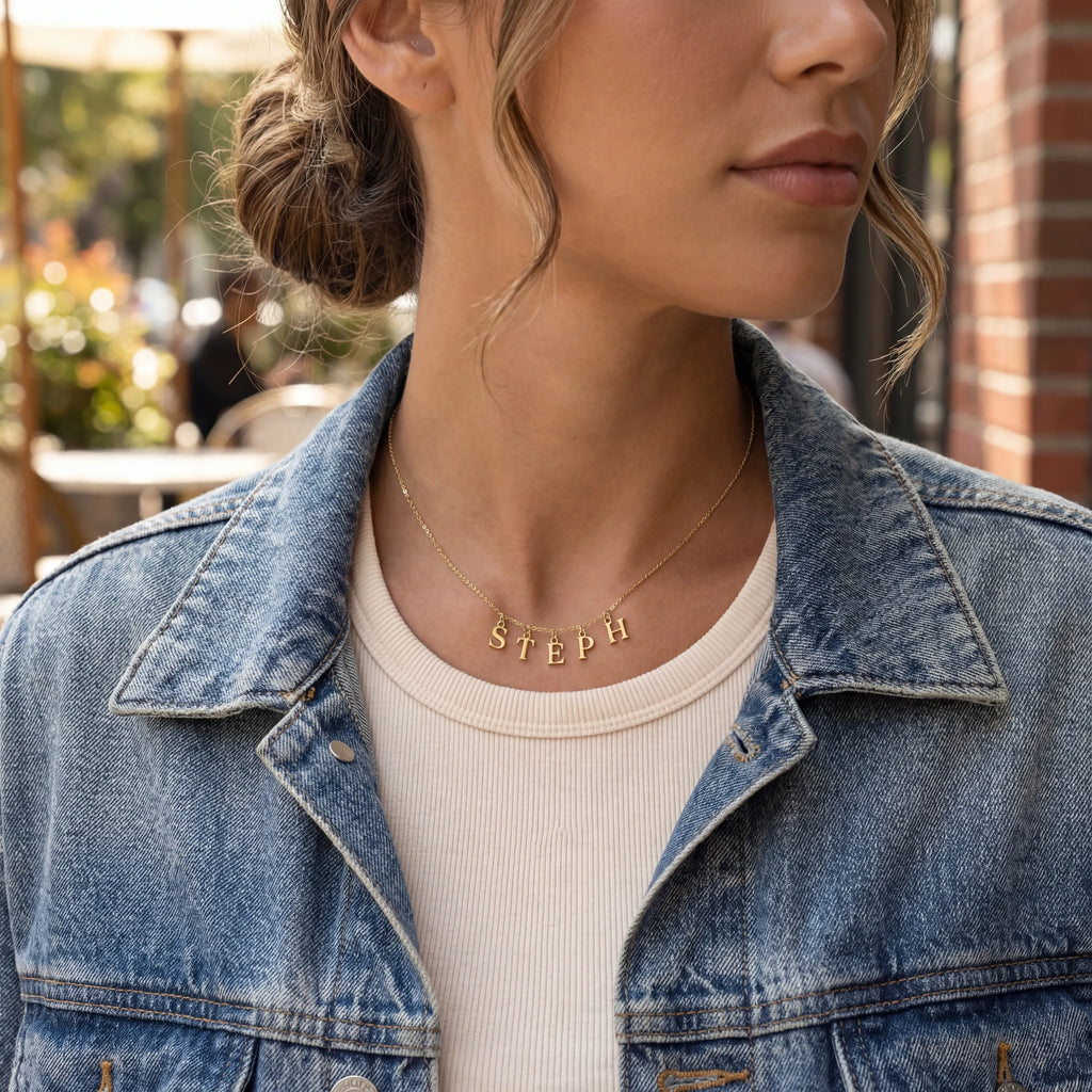 Custom Initial Name Necklace