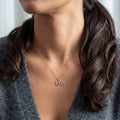 Personalised Year Of Birth Necklace - 18ct Gold / Style 3