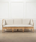 18th Century Swedish Rococo Tragsofa in Original Paint By Sister Parish Design