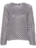 Comme Comme Star Print T-shirt — Brown