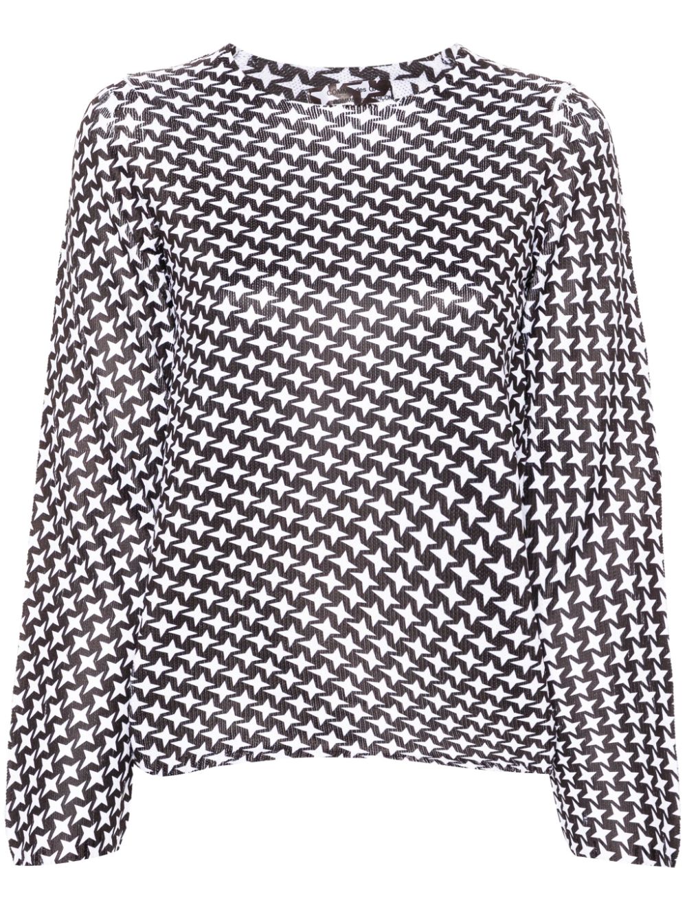 Comme Comme Star Print T-shirt — Brown