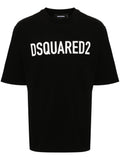 Dsquared2 Logo-Printed Cotton T-Shirt — Black
