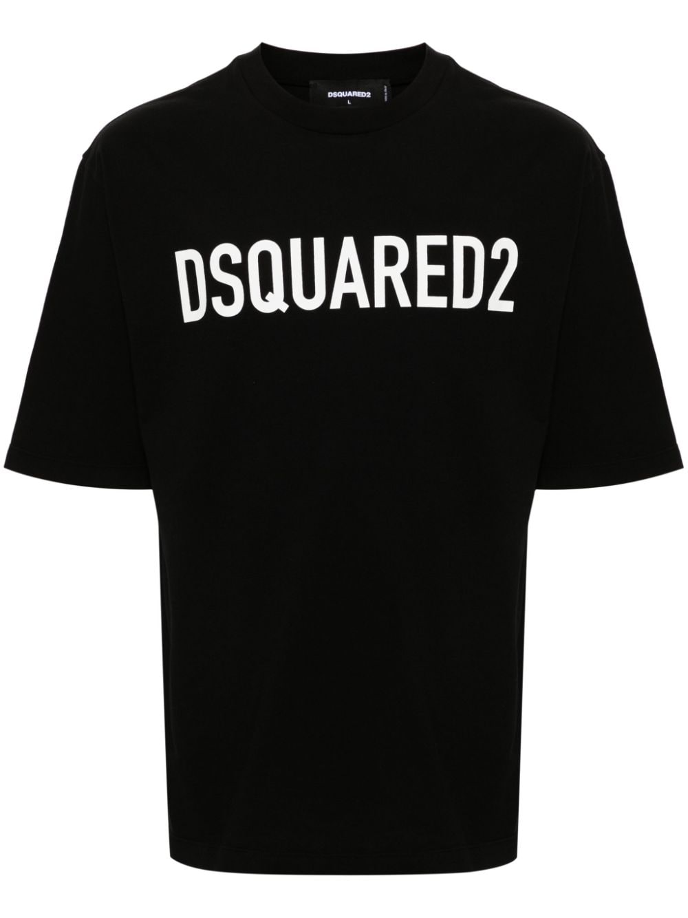 Dsquared2 Logo-Printed Cotton T-Shirt — Black