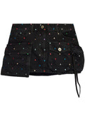 The Attico Fay Mini Skirt — Black