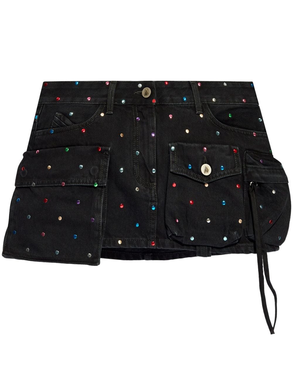 The Attico Fay Mini Skirt — Black
