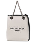 Balenciaga Canvas Logo Mini Bag — Beige