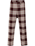 Vivienne Westwood Check Pattern Trousers — Burgundy