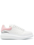 Alexander McQueen Colorblock Leather Sneaker — White