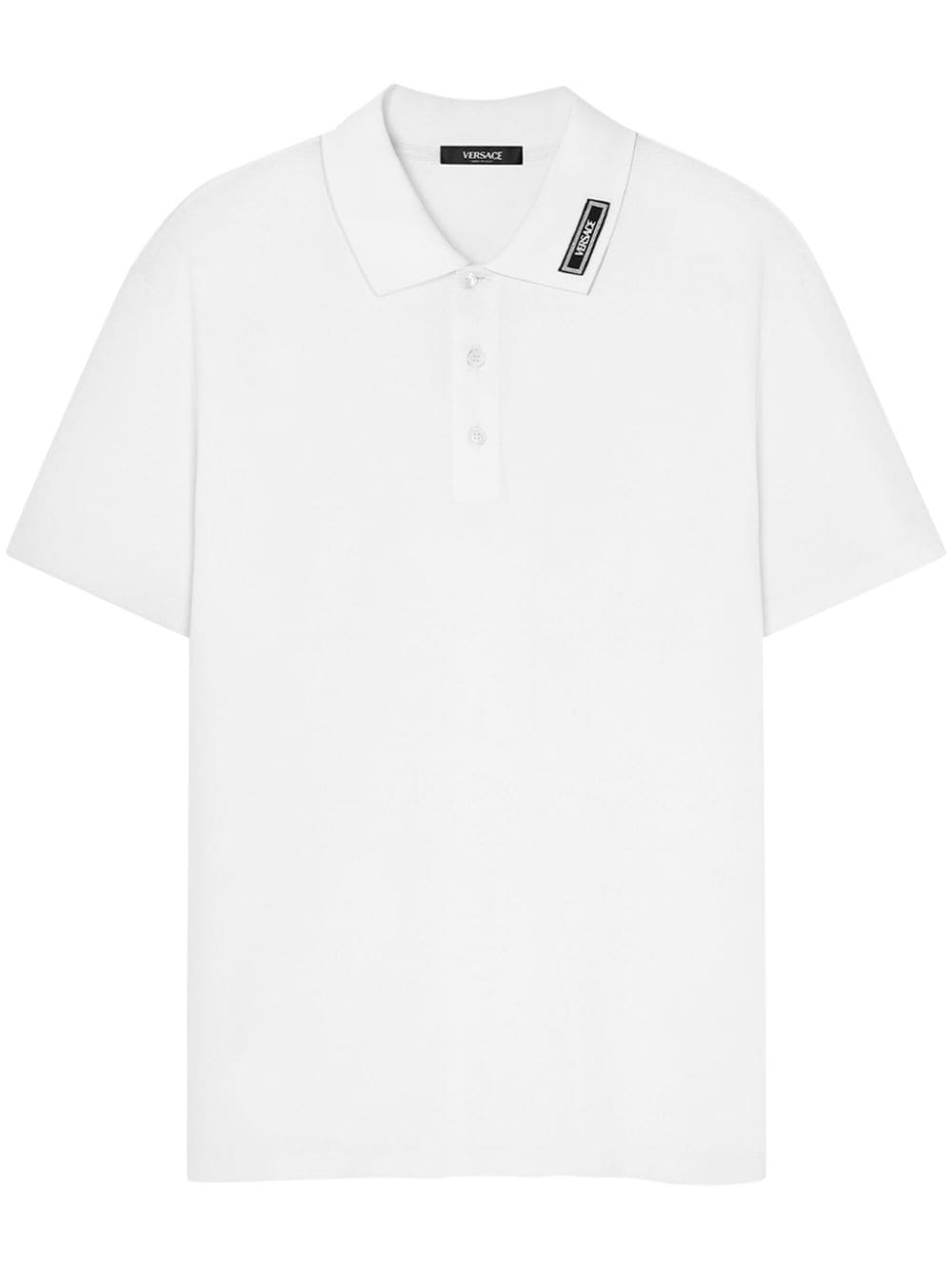 Versace Logo Piquet Polo — White