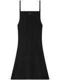 Courreges Pre Ribbed Knit Dress — Black