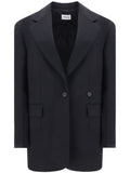 P.A.R.O.S.H. Virgin Wool Blend Blazer — Black