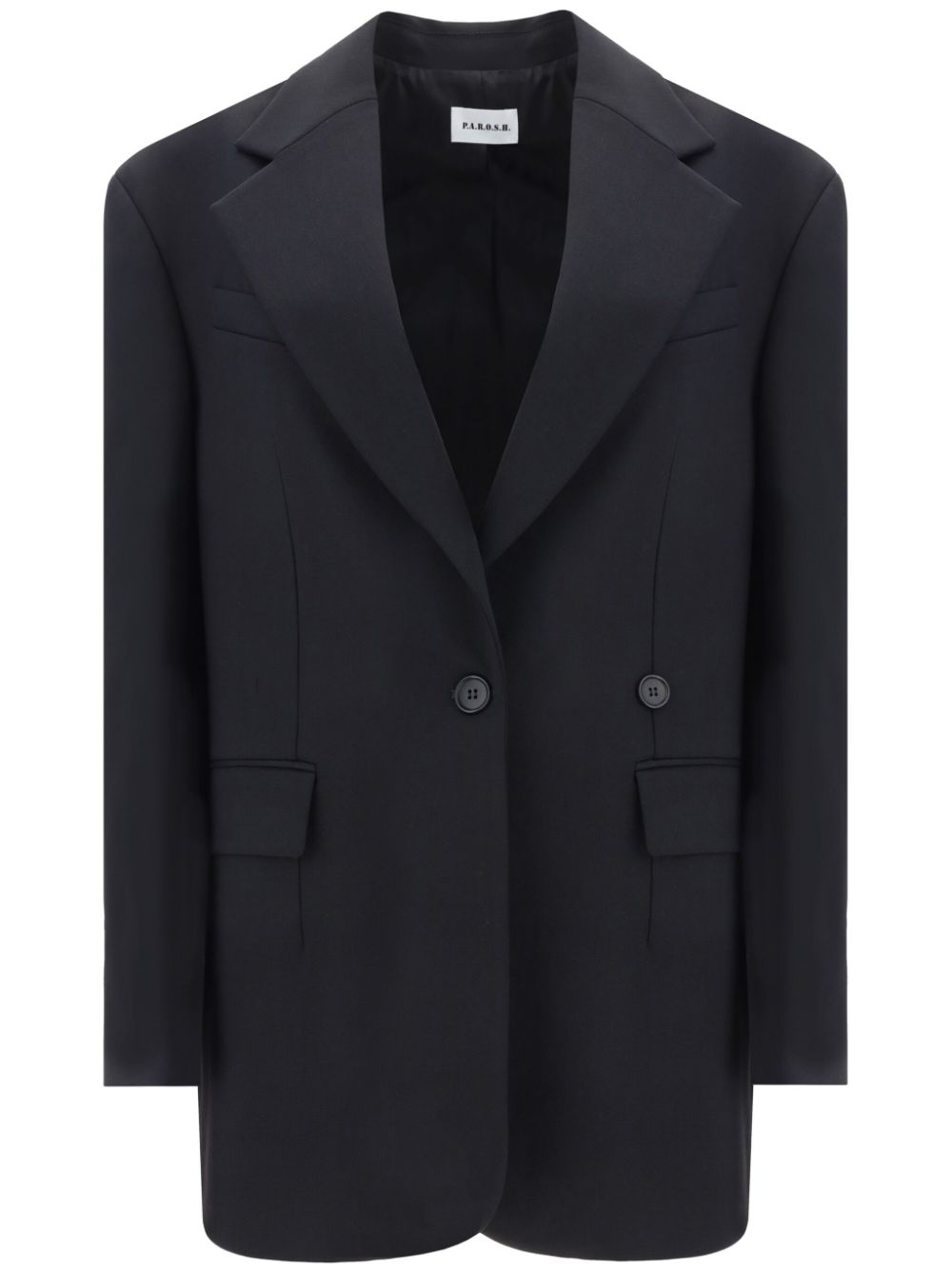 P.A.R.O.S.H. Virgin Wool Blend Blazer — Black
