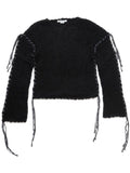 Acne Studios Wool Blend Crewneck Sweater — Black